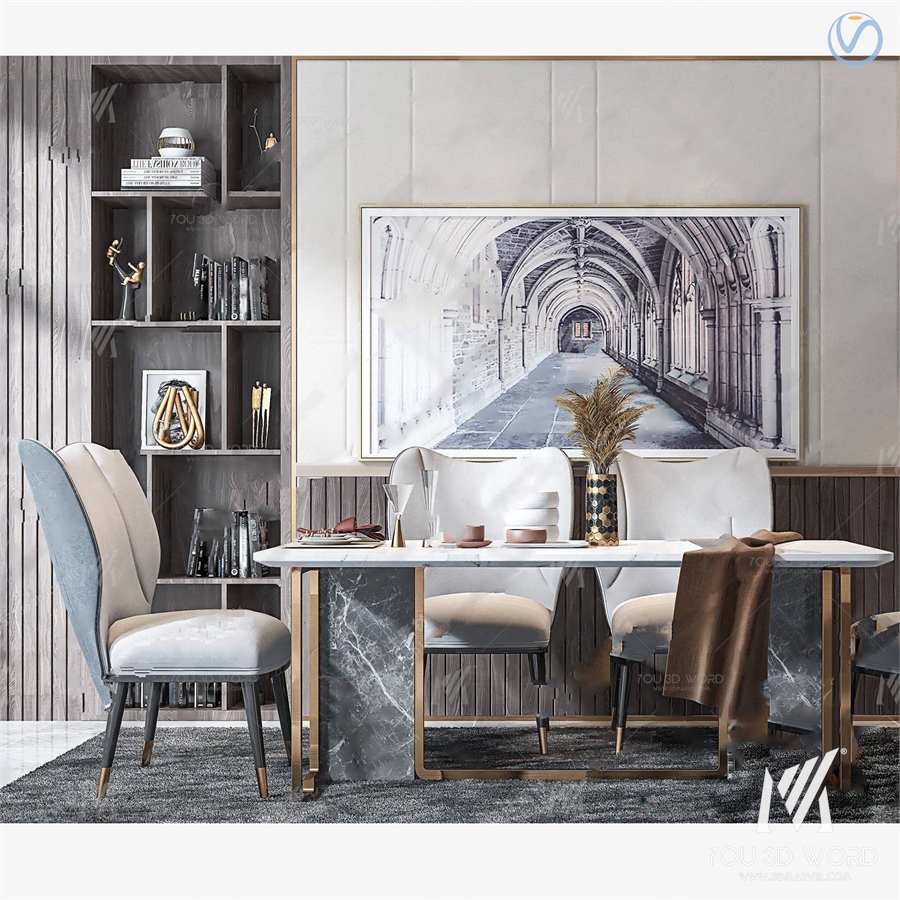 modern restaurant 3d model